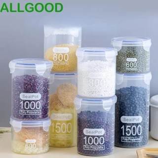 Allgoods กระปุกพลาสติกใส PP กันความชื้น กันรั่วซึม สําหรับเก็บอาหาร