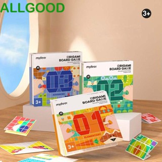 Allgoods จิ๊กซอว์กระดาษ รูปเรขาคณิต 3D ของขวัญ สําหรับเด็กอนุบาล