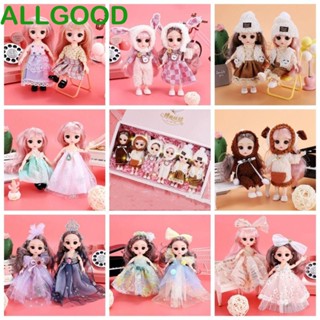 Allgoods ชุดตุ๊กตาเจ้าหญิง BJD ข้อต่อขยับได้ 17 ซม. 13 ข้อต่อขยับได้ สําหรับแต่งงาน