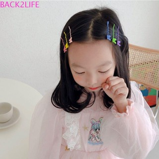Back2life กิ๊บติดผม ลายการ์ตูนมิกกี้เมาส์ ดาว โบว์ หน้ายิ้ม เรียบง่าย สไตล์เกาหลี สําหรับเด็กผู้หญิง