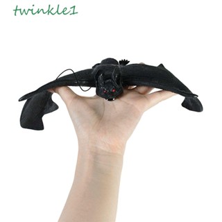 Twinkle1 ค้างคาวปลอม เหมือนจริง ค้างคาวปลอม แปลกใหม่ ผีดิบ ตกแต่งบ้าน บาร์ ฮาโลวีน ปาร์ตี้ บ้านผีสิง สยองขวัญ อุปกรณ์ประกอบฉาก