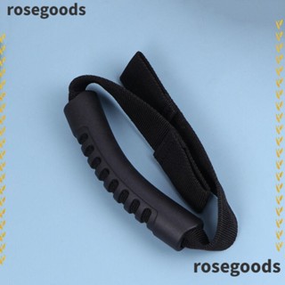 Rosegoods1 ที่จับพลาสติก PVC สีดํา คุณภาพสูง สําหรับพนักพิงศีรษะรถยนต์ 2 ชิ้น