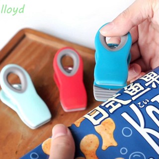 Lloyd 2 In 1 คลิปแม่เหล็ก กันความชื้น สําหรับซีลถุงอาหาร ขนมขบเคี้ยว ในตู้เย็น