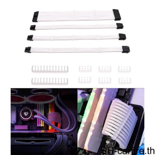 สายเคเบิลต่อขยาย ATX ไนล่อน PVC 24Pin 30 ซม. 1 2 3 5 สําหรับเคสพาวเวอร์ซัพพลาย PC