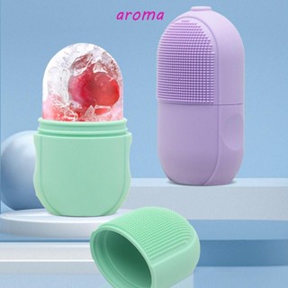 Aroma แปรงลูกกลิ้งซิลิโคน บรรเทาอาการบวมเย็น 2in1 สําหรับผู้หญิง