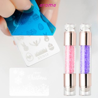 Aroma ปากกาแสตมป์เพชรสองหัว สําหรับตกแต่งเล็บ DIY