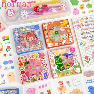 Norman ชุดสติกเกอร์ ลาย Goo Card Guka Kawaii PET สําหรับตกแต่งสมุดไดอารี่ เครื่องเขียน