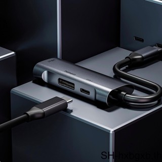 3 in 1 อะแดปเตอร์ 1/2 USB C เป็นจอแสดงผล หลายพอร์ต สําหรับโปรเจคเตอร์ MacBook Pro Tablet