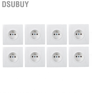 Dsubuy 8pcs French Standard Socket 16A 220V Wall Mounted Outlet For Home Office Hotel Electrical Appliance