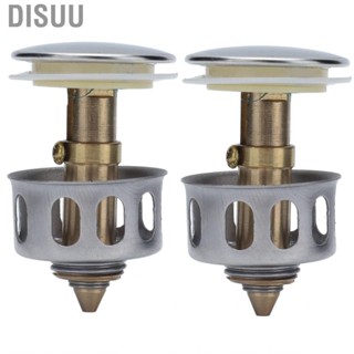 Disuu 2Pcs Push Bounce Core Universal Bullets Pop Up Sink Stopper Drain Filter for Bathroom Faucet