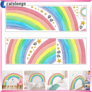 Caislongs สติกเกอร์ติดผนัง สีรุ้ง สําหรับเนอสเซอรี่ 1 ชุด