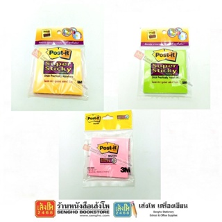 Post-it Super Sticky Notes 3นิ้วx3นิ้ว 45s. สะท้อนแสง คละสี