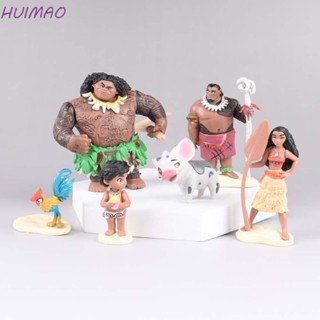 Huimao โมเดลฟิกเกอร์ PVC รูปปั้นเจ้าหญิง Moana Makeatutara Maui ของเล่นสําหรับเด็ก