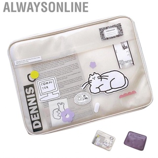 Alwaysonline Sleeve Bag PVC Material Cute Pattern  Shock Resistant Protective for School Office Use