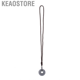 Keaostore Terahertz Pendant Necklace Power Stone Pattern