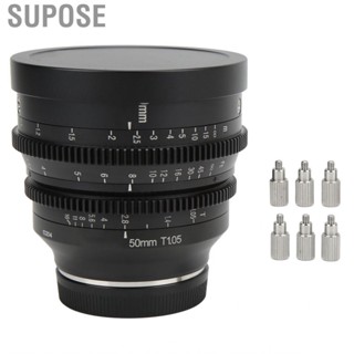 Supose 7artisans 50mm T1.05 to T16 Large Aperture Cinema Lens APS C Manual Focus Wide Angle for Sony E Mount A7S A7SII A7R A7RII