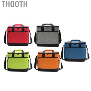 Thooth 16L Lunch Bag Insulated Bento  Cooler with Mesh Pocket Design for Travelling Picnic