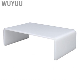 Wuyuu Acrylic Elevated Shelf for Desktop Smoothing Edges Easy Cleaning Rack  Monitors Dental Use Q