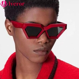 Lveror Cateye แว่นตากันแดด UV400 กรอบหนา ทรงสี่เหลี่ยม สําหรับผู้หญิง ผู้ชาย