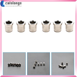 Caislongs ปลอกโลหะ สําหรับสายกีตาร์ไฟฟ้า 6 ชิ้น
