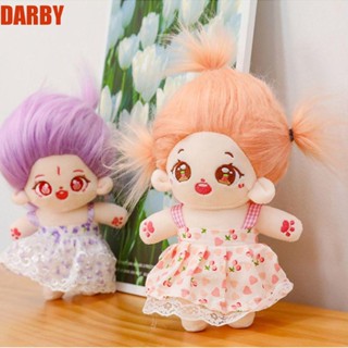 Darby ตุ๊กตาผ้าฝ้าย PP นุ่ม สร้างสรรค์ พร้อมกระโปรง เปลี่ยนเสื้อผ้าได้ 23 ซม. สําหรับเด็ก