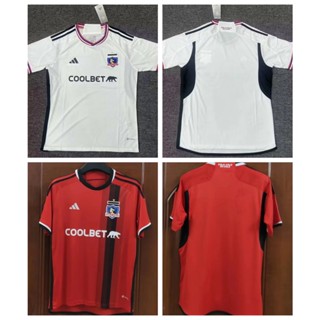 เสื้อกีฬาแขนสั้น ลายทีมชาติฟุตบอล Kolocolo Home Away Mexico League 2324 ชุดเหย้า คุณภาพสูง