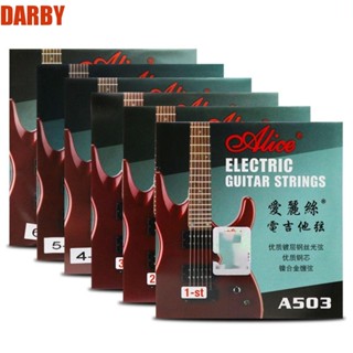 Darby สายกีตาร์ไฟฟ้า A503SL เคลือบ 009 นิ้ว เสียงใส ทนทาน 6 สาย 1 ชุด