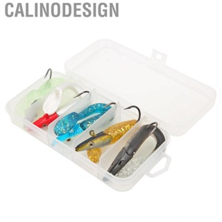 Calinodesign Soft Fishing Lures Kit Baits Tackle Set Portable Tool for