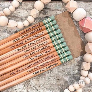 ดินสอสร้างแรงบันดาลใจ สําหรับนักเรียน จํานวน 10 ชิ้น