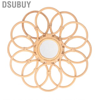 Dsubuy Boho Hanging Mirror Sunflower Circular Modern Home Decor 45cm BS