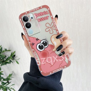 เคสโทรศัพท์มือถือนิ่ม แบบใส ป้องกันเลนส์กล้อง ลายการ์ตูนน่ารัก สําหรับ VIVO V29 Y78 Y27 Y36 Y02 Y02A Y02T V27 V27e V25e V25 Pro 5G 4G Y78