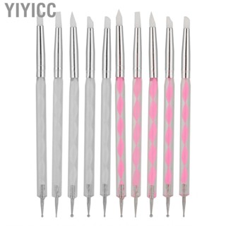 Yiyicc 5pcs Nail Art Dotting Pen Dual Ended Painting DIY Carving With Acry