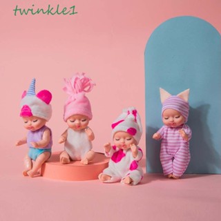 Twinkle1 ตุ๊กตาเด็กนอนหลับ ของเล่นเด็กผู้หญิง สวยหรู พร้อมเสื้อผ้า อุปกรณ์เสริม การ์ตูนสัตว์ ของเล่น DIY ของเล่นตุ๊กตา ปลอบประโลม ตุ๊กตาแฟชั่นเด็ก ตุ๊กตาเด็กใหม่