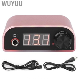 Wuyuu Tattoo Power Supply  Colorful Light Precise Adjustment Simple Stylish Source  Fatigue Mode for Salon Tattooist Home