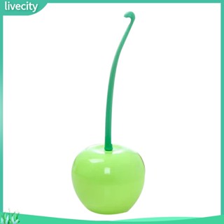 Livecity|  แปรงพลาสติก รูปเชอร์รี่ สําหรับทําความสะอาดห้องน้ํา