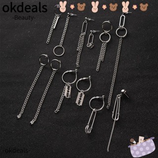 Okdeals Brincos Kpop ต่างหู เครื่องประดับ สําหรับผู้ชาย ผู้หญิง Pendientes Mujer Moda