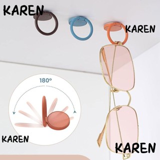 Karen ชั้นวางแว่นตากันแดด พลาสติก 1.2 นิ้ว สําหรับห้องน้ํา 1 6 ชิ้น