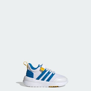 adidas วิ่ง รองเท้าพร้อมสายรัดด้านบนและเชือกรองเท้ายืดหยุ่น adidas x LEGO® Racer TR21 เด็ก สีขาว IF2891