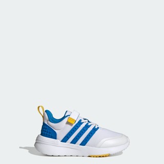 adidas วิ่ง รองเท้าพร้อมสายรัดด้านบนและเชือกรองเท้ายืดหยุ่น adidas x LEGO® Racer TR21 เด็ก สีขาว IF2888