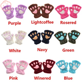 Mioshop ถุงมือแฟชั่น 14 สี อบอุ่น ไร้นิ้ว น่ารัก