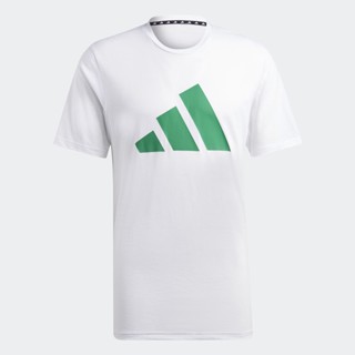 adidas เทรนนิง เสื้อยืดเทรนนิง Train Essentials Feelready Logo ผู้ชาย สีขาว IC1219