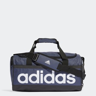 adidas ไลฟ์สไตล์ กระเป๋าดัฟเฟิล Essentials Linear ขนาดกลาง Unisex สีน้ำเงิน HR5349