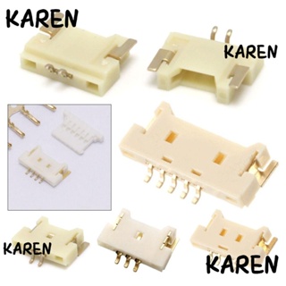 Karen ขั้วต่อสายไฟ พลาสติก SMD Mx1.25 มม. ทองแดง 2 3 4 5 Pin SMD Mx1.25 มม. 10 ชิ้น