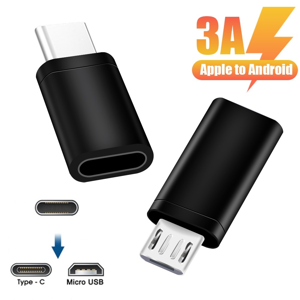 ตัวเชื่อมต่อการถ่ายโอนข้อมูล / ตัวเชื่อมต่ออะแดปเตอร์ ตัวเมีย เป็น Micro USB Type C ตัวผู้ / ตัวแปลงการชาร์จซิงค์ข้อมูล สําหรับอะแดปเตอร์โทรศัพท์ แล็ปท็อป Android / อุปกรณ์เสริมโทรศัพท์มือถือ