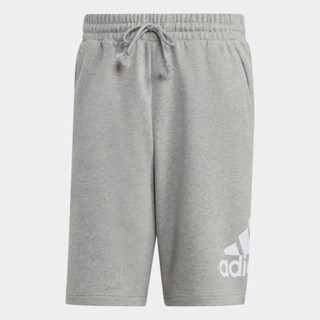 adidas ไลฟ์สไตล์ กางเกงขาสั้นผ้าเฟรนช์เทอร์รีย์ Essentials Big Logo ผู้ชาย สีเทา IC9403