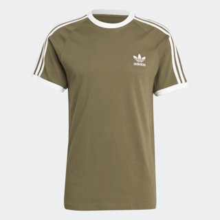 adidas ไลฟ์สไตล์ เสื้อยืด Adicolor Classics 3-Stripes ผู้ชาย สีเขียว IA4843