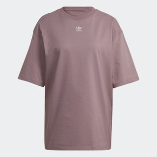 adidas ไลฟ์สไตล์ เสื้อยืด LOUNGEWEAR Adicolor Essentials ผู้หญิง สีม่วง HM1826