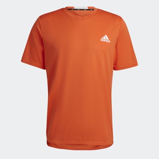 adidas เทรนนิง เสื้อยืด AEROREADY Designed for Movement ผู้ชาย สีส้ม HN8519