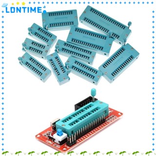 Lontime ซ็อกเก็ตทดสอบที่นั่ง IC สีเขียว 2.54 มม. 14 16 18 20P Pin 14P 16P 20P 40P