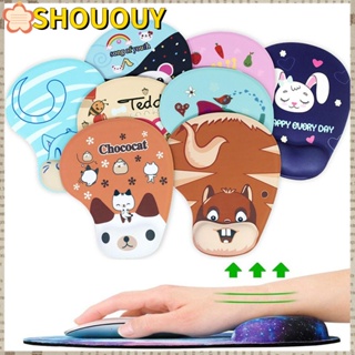 Shououy แผ่นรองเมาส์ซิลิโคน ตามหลักสรีรศาสตร์ สําหรับเล่นเกม